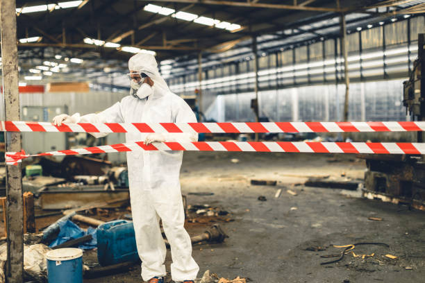 Professional Hoarding Cleanup technician working in Eastham, MA